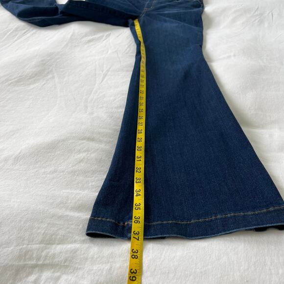 SPANX Midnight Shade Flare Denim Stretch High Rise Jeans, Size XL Tall - Picture 9 of 13